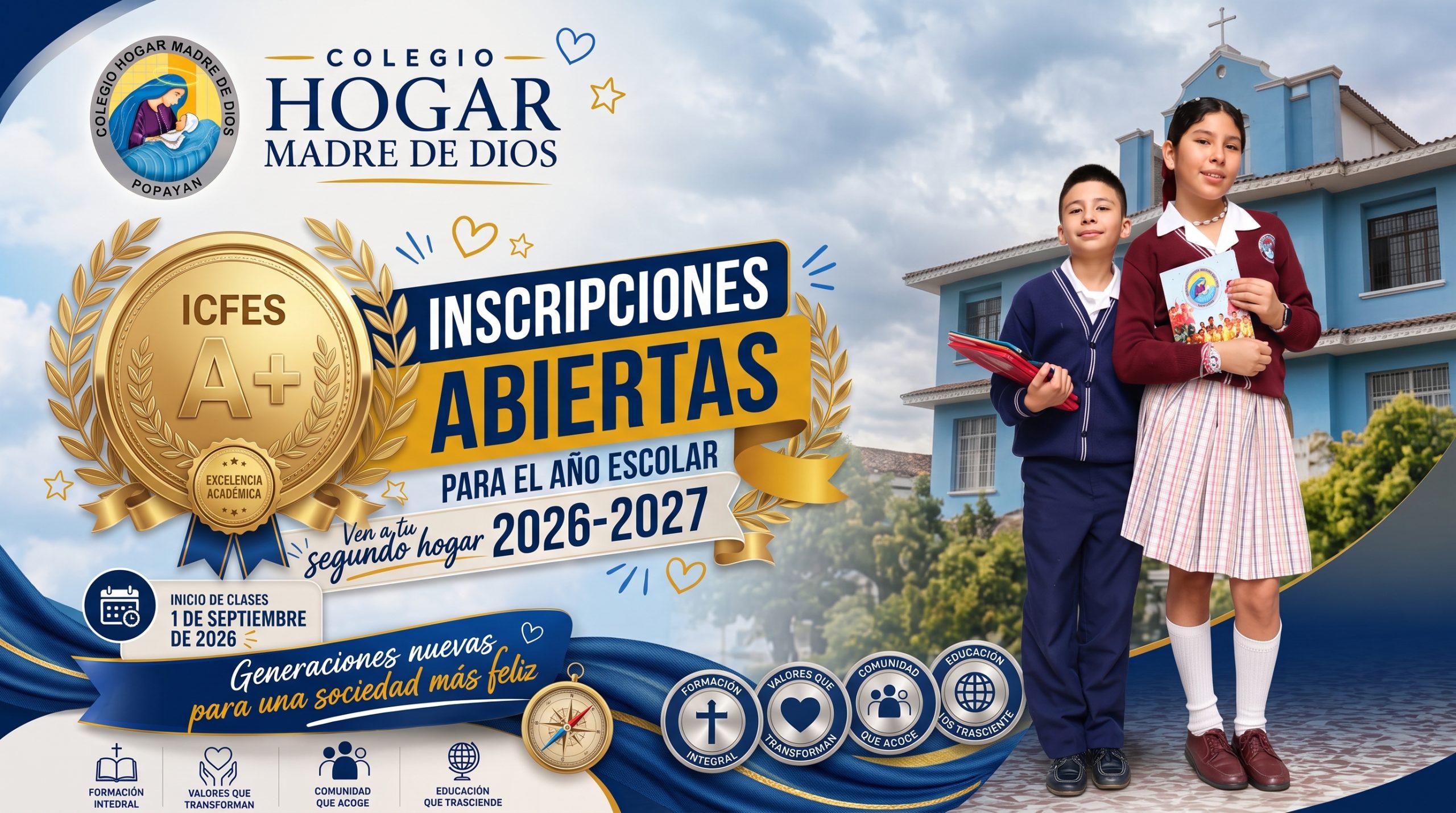 Inscripciones Abiertas Colegio Hogar Madre de Dios